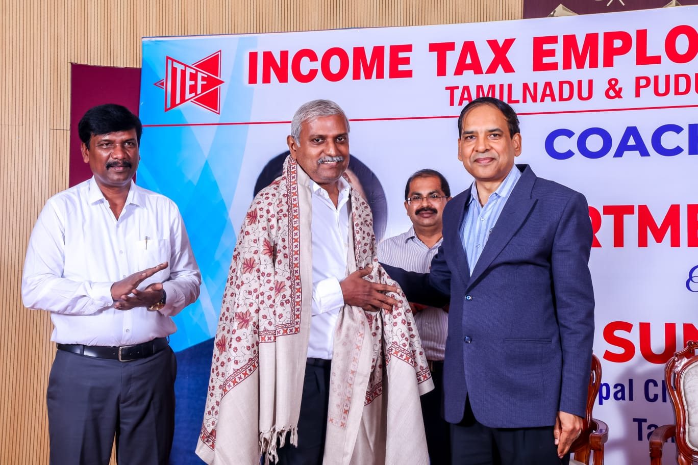 Felicitation at the ITEF Tamil Nadu & Puducherry Circle coaching classes