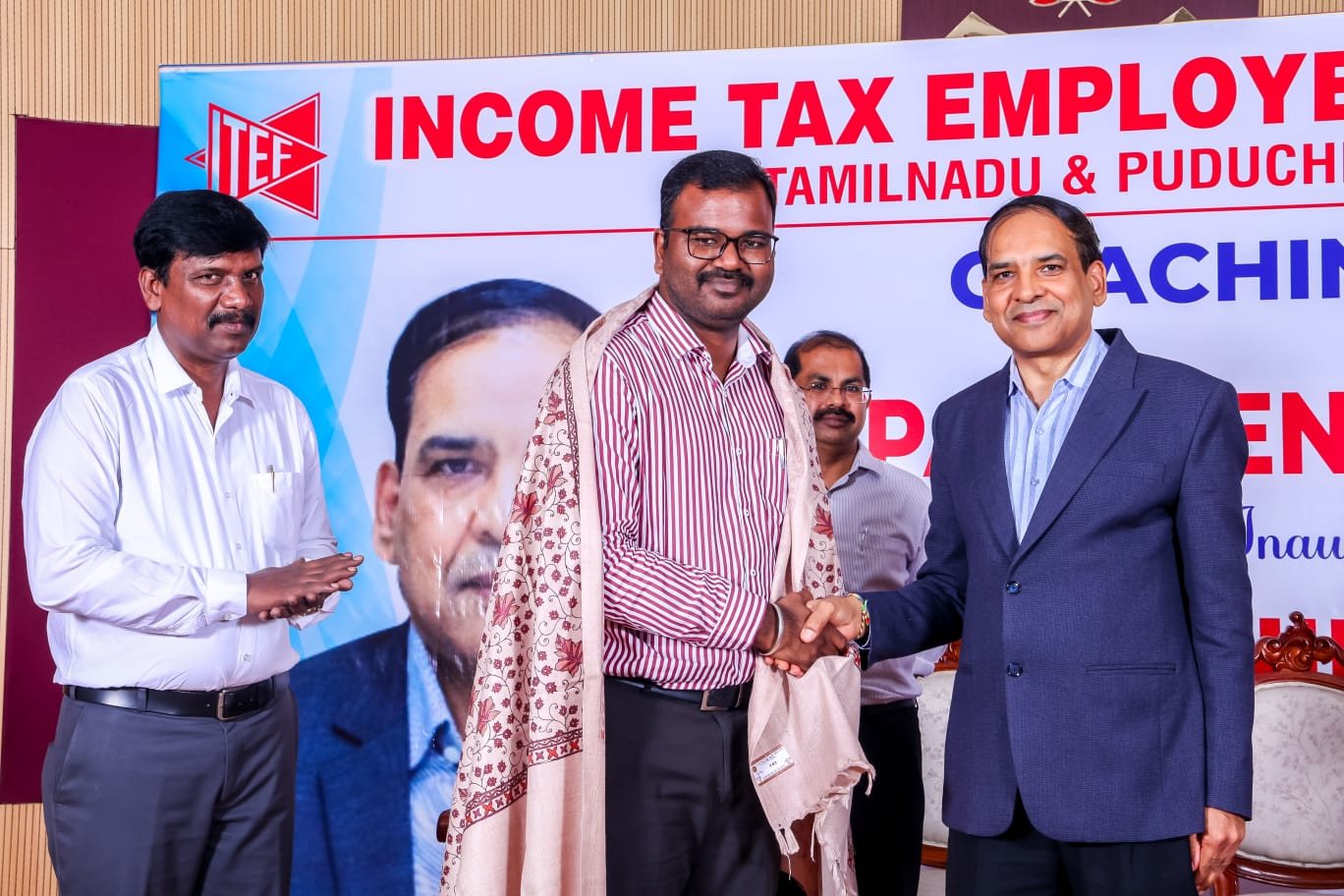 Felicitation at the ITEF Tamil Nadu & Puducherry Circle coaching classes